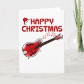 Mandolin Christmas Card Mandolinist Folk Musician Dankeskarte (Vorderseite)