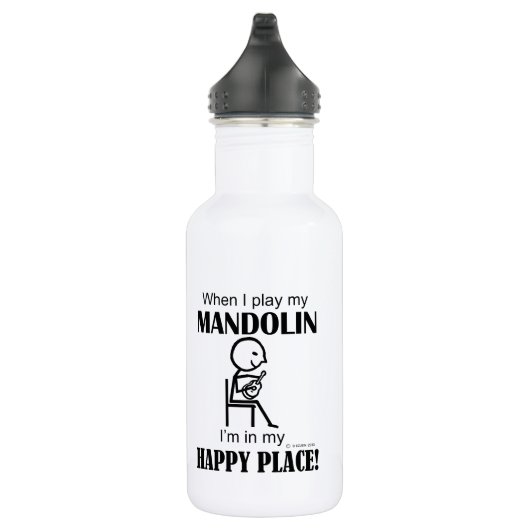 Mandolin Happy Place Edelstahlflasche (Rechts)