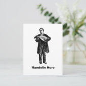 Mandolin Hero Postkarte (Stehend Vorderseite)