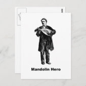 Mandolin Hero Postkarte (Vorne/Hinten)