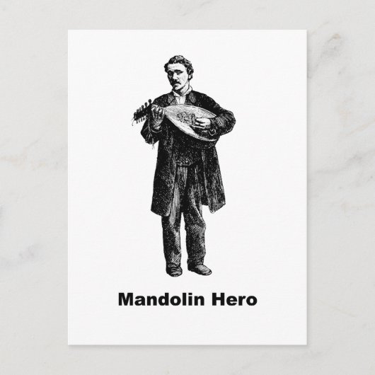 Mandolin Hero Postkarte (Vorderseite)