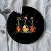 Mandolin Instrument Reindeer Weihnachtslicht Button (Beispiel)