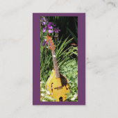 Mandolin Irises Flower Fotografy Business Card Visitenkarte (Rückseite)