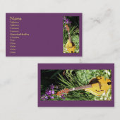 Mandolin Irises Flower Fotografy Business Card Visitenkarte (Vorne/Hinten)