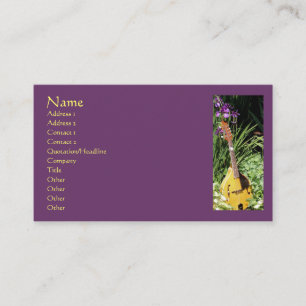 Mandolin Irises Flower Fotografy Business Card Visitenkarte