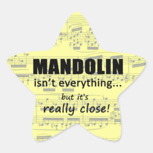 Mandolin ist nicht alles Star Sticker
