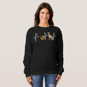 Mandolin Labrador Retriever Heartbeat Dog Sweatshirt (Vorne ganz)