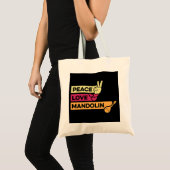 Mandolin Lover Peace Liebe Mandolin Maestro Tragetasche (Vorderseite (Produkt))