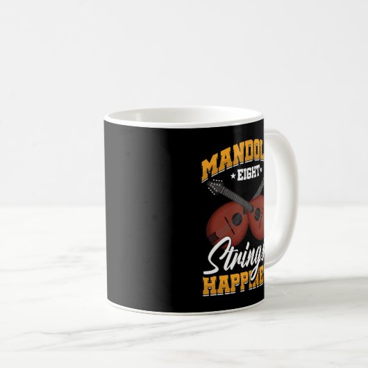 Mandolin Lover Player String Instruments Bluegrass Kaffeetasse (VorderseiteRechts)