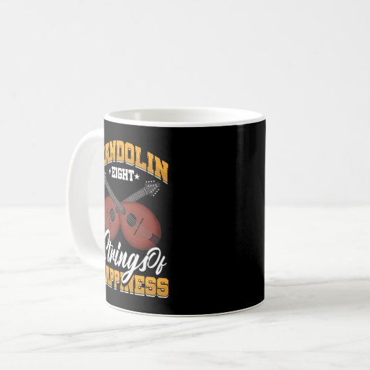 Mandolin Lover Player String Instruments Bluegrass Kaffeetasse (Vorderseite Links)