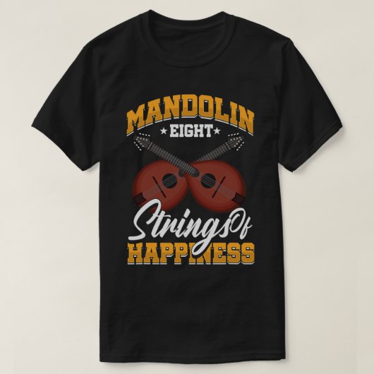 Mandolin Lover Player String Instruments Bluegrass T-Shirt (Design vorne)