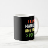 Mandolin Lover Retro Mandolin Design. Ich mag Mand Kaffeetasse (VorderseiteRechts)
