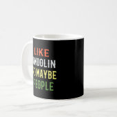 Mandolin Lover Retro Mandolin Design. Ich mag Mand Kaffeetasse (Vorderseite Links)