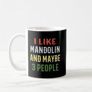 Mandolin Lover Retro Mandolin Design. Ich mag Mand Kaffeetasse