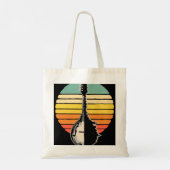 Mandolin Lover Trereflection 80er Retro Sunset B Tragetasche (Rückseite)
