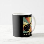 Mandolin Lover Vintag Mandolin Player Music Retro Kaffeetasse (VorderseiteRechts)