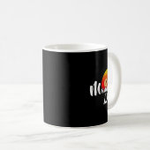 Mandolin Lover Vintag Mandolin Vater Retro Sunset Kaffeetasse (VorderseiteRechts)