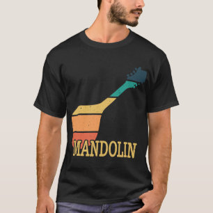 Mandolin Lover Vintag Silhouette Mandolin T-Shirt