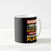 Mandolin Lover Womens Warning Girl wird von Kaffeetasse (VorderseiteRechts)