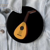 Mandolin Lute Men Country Music Bluegrass 1 Button (Beispiel)