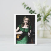 Mandolin Maiden Postcard Postkarte (Stehend Vorderseite)