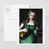 Mandolin Maiden Postcard Postkarte (Vorne/Hinten)