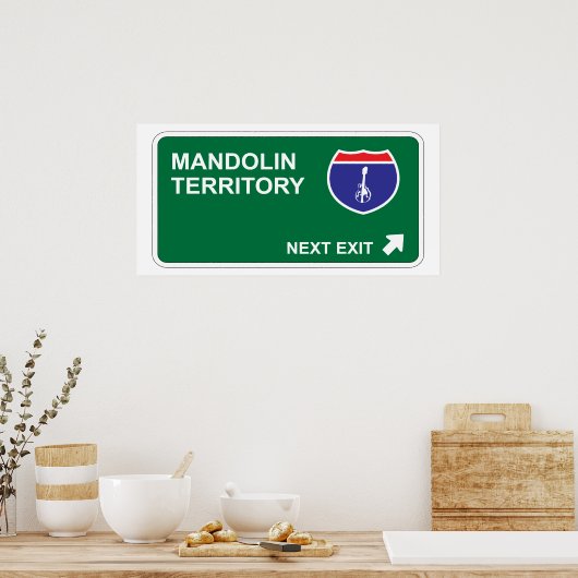 Mandolin Next Exit Poster (Küche)