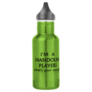 Mandolin Player Entschuldigung Edelstahlflasche