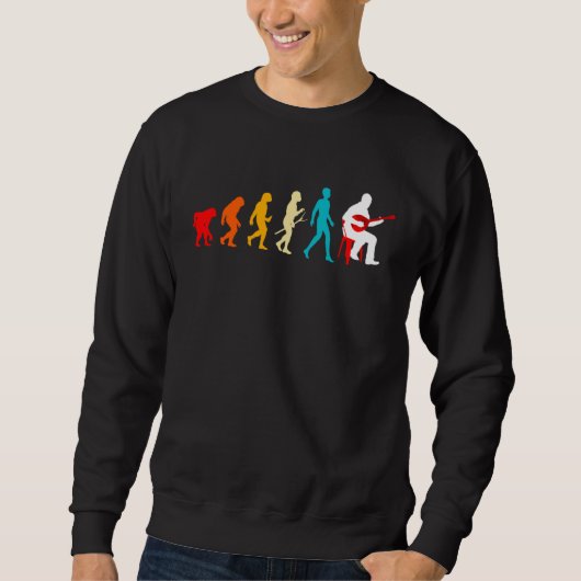 Mandolin Player Evolution Expert Musician Music Pl Sweatshirt (Vorderseite)