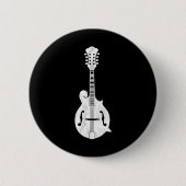 Mandolin-Player für Bluegrass und Country Music Button (Vorderseite)