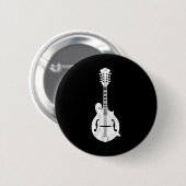 Mandolin-Player für Bluegrass und Country Music Button (Vorne & Hinten)
