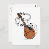 Mandolin Postkarte (Vorne/Hinten)