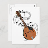 Mandolin Postkarte (Vorne/Hinten)