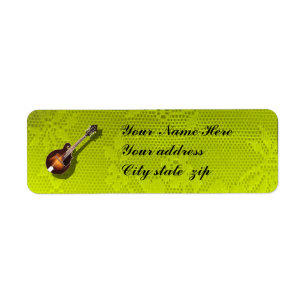 MANDOLIN-RETURN ADRESSEN-ETIKETT