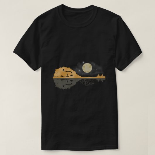 Mandolin Shirt Men Country Music Tshirt Moon Blueg (Design vorne)