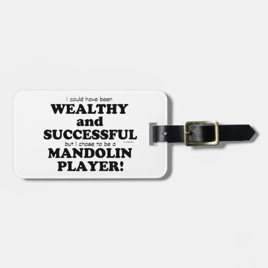 Mandolin Wealthy & Successful Gepäckanhänger (Vorderseite horizontal)