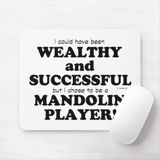 Mandolin Wealthy & Successful Mousepad (Mit Mouse)