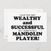 Mandolin Wealthy & Successful Postkarte (Vorne/Hinten)