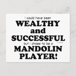 Mandolin Wealthy & Successful Postkarte