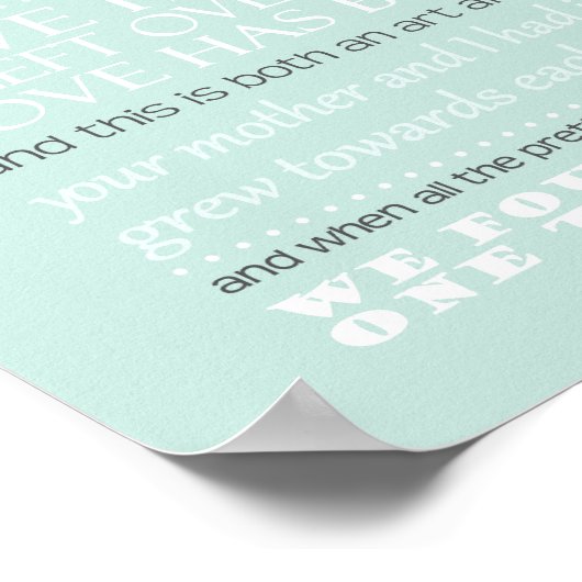 Mandolin-Zitat von Captain Corelli Poster (Ecke)