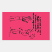 Mandolin Zombie Explode Rechtecksticker Rechteckiger Aufkleber (Vorderseite)