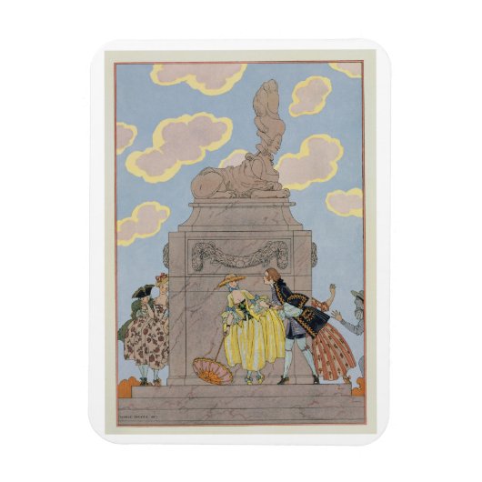 Mandoline, Abbildung für "Fetes Galantes" durch Pa Magnet (Vertikal)