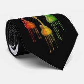 Mandoline, die in den Regenbogen-Farben schmilzt Krawatte (Gerollt)