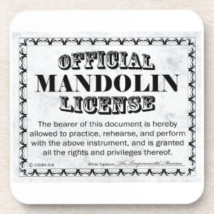 Mandoline Getränkeuntersetzer