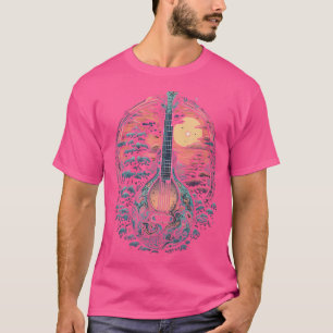 Mandoline Gitarre Natur Bluegrass Musik Band Mando T-Shirt