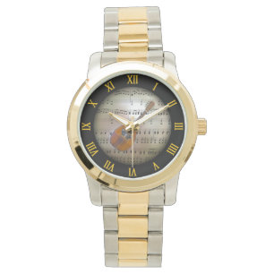 Mandoline ~ Hintergrund "Der musikalische Planet"  Armbanduhr