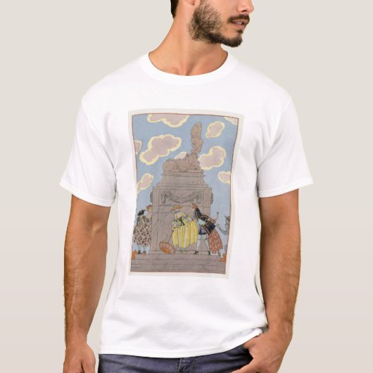 Mandoline, Illustration für "Partys Galantes" T-Shirt (Vorderseite)