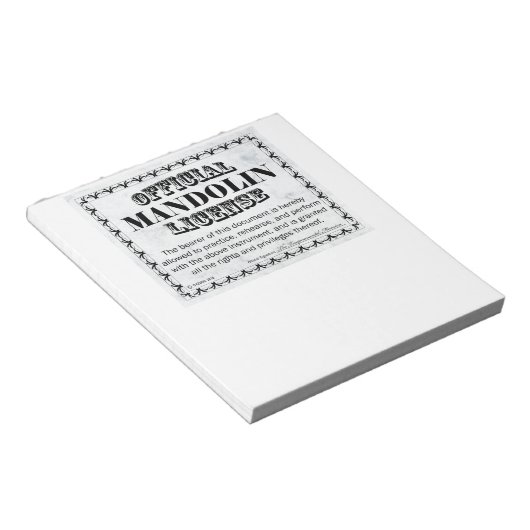 Mandoline Notizblock (angewinkelt)