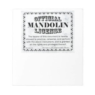 Mandoline Notizblock