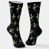 Mandoline spielender Stockmann Socken (Gewinkelt)